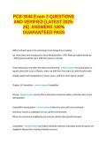 PCB 3044 Exam 3 QUESTIONS AND VERIFIED &lbrack;LATEST 2025-26&rsqb;  ANSWERS 100&percnt; GUARANTEED PASS