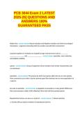 PCB 3044 Exam 2 LATEST 2025-26- QUESTIONS AND ANSWERS 100&percnt; GUARANTEED PASS&period;