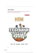 Test Bank for Human Resource Management 6CE by Sandra Steen&comma; Raymond Andrew Noe&comma; John R&period; Hollenbeck&comma; Barry Gerhart&comma; Patrick M&period; Wright