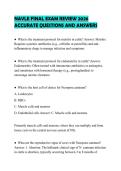 NAVLE FINAL EXAM REVIEW 2026 ACCURATE QUESTIONS AND ANSWERS