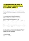 ATI CAPSTONE MED SURG VERSION 1 LATEST VERSIONS FINAL PAPER 2026 FULL ANSWERS GRADED A&plus;