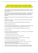 ASD Final Exam with all Correct & 100&percnt; Verified Answers &vert;Actual Complete Exam &vert;Already Graded A&plus;