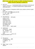 ASD Exam with All Correct & 100&percnt; Verified Answers &vert;Latest Version &vert;Already Graded A&plus;
