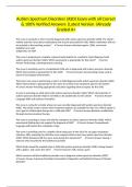 Autism Spectrum Disorders &lpar;ASD&rpar; Exam with all Correct & 100&percnt; Verified Answers &vert;Latest Version &vert;Already Graded A&plus;