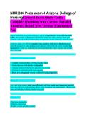 NUR 336 Peds Exam 4 &ndash; Arizona College of Nursing 2026&sol;2027 &vert; Complete Study Guide&comma; Practice Questions & Verified Answers