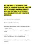 ATI CBC LEVEL 2 STUDY GUIDE EXAM UPDATED 2025 QUESTIONS AND ANSWERS LATEST ALREADY GRADED A&plus; UPDATE 2025 2026 CERTIFICATION TEST SCRIPT 2026 FULL QUESTIONS AND SOLUTIONS GRADED A&plus;