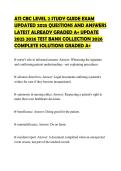 ATI CBC LEVEL 2 STUDY GUIDE EXAM UPDATED 2025 QUESTIONS AND ANSWERS LATEST ALREADY GRADED A&plus; UPDATE 2025 2026 TEST BANK COLLECTION 2026 COMPLETE SOLUTIONS GRADED A&plus;