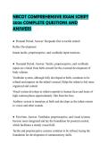 NBCOT COMPREHENSIVE EXAM SCRIPT 2026 COMPLETE QUESTIONS AND ANSWERS