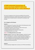 ATI 2026 Fundamentals Proctored Exam&comma; ATI Fundamentals Retake COMPLETE EXAM LATEST VERSION