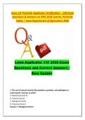 Iowa 11F Pesticide Applicator Certification &ndash; 120 Exam Questions & Answers on IPM&comma; Drift Control&comma; Pesticide Safety &vert; Iowa Department of Agriculture 2026