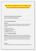 NUR 230 Exam 4&sol;NUR 230 Exam 4 Pediatric Final Exam Study Guide&sol;Latest Updated Solution