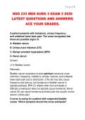 NSG 233 MED SURG 3 EXAM 3 2026  LATEST QUESTIONS AND ANSWERS&vert;  ACE YOUR GRADES&period; 