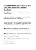 ATI COMPREHENSIVE PRACTICE TEST B 2026 QUESTIONS WITH VERIFIED ANSWERS SCORED A&plus;