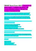 PMHNP ANCC Exam Study Guide 2026&sol;2027 &vert; Complete Practice Questions & Verified Answers &vert; Guaranteed Pass