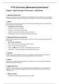 Summary -  Economics  chapter 1 