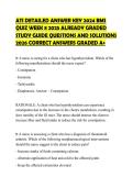 ATI DETAILED ANSWER KEY 2024 BMS QUIZ WEEK 8 2025 ALREADY GRADED STUDY GUIDE QUESTIONS AND SOLUTIONS 2026 CORRECT ANSWERS GRADED A&plus;
