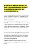 ATI DETAILED ANSWER KEY 2024 BMS QUIZ WEEK 8 COMPREHENSIVE SCRIPT 2026 COMPLETE QUESTIONS AND SOLUTIONS GRADED A&plus;