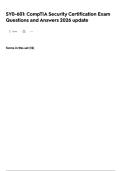 SY0-601&colon; CompTIA Security Certification Exam Questions and Answers 2026 update