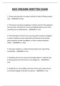 BSIS FIREARM WRITTEN EXAM QUESTIONS AND ANSWERS 2026