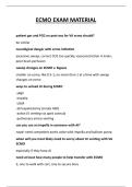 ECMO EXAM MATERIAL  QUESTIONS AND ANSWERS 2026