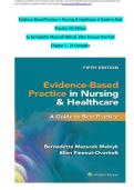 EVIDENCE-BASED PRACTICE IN NURSING & HEALTHCARE &ndash; TEST BANK WITH PRACTICE QUESTIONS AND ANSWERS &lpar;MELNYK&comma; 4TH&sol;5TH EDITION&rpar; NURSING COURSE STUDY MATERIAL 