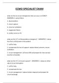 ECMO SPECIALIST EXAM  QUESTIONS AND ANSWERS 2026