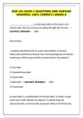 NUR 101 Exam 1 questions and verified answers&semi; 100- correct&semi; grade a
