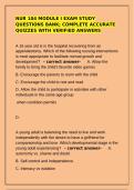 NUR 104 Module I Exam Study Questions Bank Complete Accurate Quizzes with Verified Answers