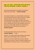 NUR 104 Exam 1 Questions with detailed verified answers&semi; already graded a