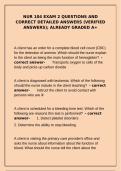 NUR 104 Exam 2 Questions and Correct Detailed Answers Verified Already Graded A&plus;