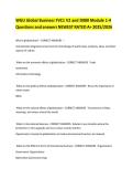 WGU Global Business FVC1 V2 and D080 Module 1-4 Questions and answers NEWEST RATED A&plus; 2025&sol;2026