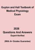 Guyton and Hall Textbook of Medical Physiology 2026 &vert; Study Guide PDF
