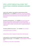 CPFA  LATEST 2026 ACTUAL EXAM  TEST QUESTIONS & VERIFIED ANSWERS &lpar;GRADED  A&plus;&rpar;