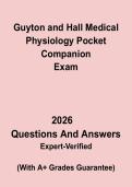 Guyton and Hall Medical Physiology Pocket Companion &vert; Quick Study PDF