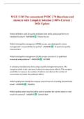 WGU C215 Pre-assessment PVDC &vert; 70 Questions and Answers with Complete Solution &vert; 100&percnt; Correct &vert; 2026 Update