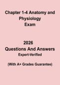 Chapters 1&ndash;4 Anatomy and Physiology &vert; Study Guide PDF