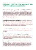 AAOS EMT EXAM 1 ACTUAL QUESTIONS AND VERIFIED ANSWERS&vert; GRADED A&plus;