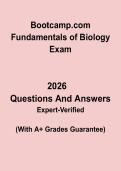 Fundamentals of Biology &vert; Bootcamp&period;com Study Guide PDF