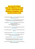 Nursing 527 Wilkes NSG 527 MODULE III EXAM LATEST QUESTIONS AND VERIFIED ANSWERS 100&percnt; GUARANTEED PASS