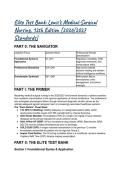 Lewis's Medical-Surgical Nursing 12th Edition Test Bank &lpar;2026&sol;2027 Standards&rpar; &vert; Q&A & Rationales 