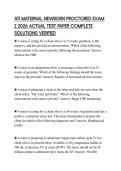 ATI MATERNAL NEWBORN PROCTORED EXAM 2 2026 ACTUAL TEST PAPER COMPLETE SOLUTIONS VERIFIED