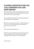 ATI MATERNAL NEWBORN PROCTORED EXAM 2 2026 COMPREHENSIVE STUDY GUIDE SOLVED QUESTIONS