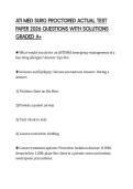ATI MED SURG PROCTORED ACTUAL TEST PAPER 2026 QUESTIONS WITH SOLUTIONS GRADED A&plus;