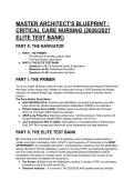 2026&sol;2027 Critical Care Nursing Test Bank &vert; 10th Edition Urden &vert; With Detailed Rationales & Mentor Analysis