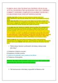 FLORIDA DIALYSIS TECHNICIAN CERTIFICATION EXAM -  ACTUAL EXAM PRACTICE QUESTIONS AND 100&percnt; VERIFIED  CORRECT ANSWERS &vert; COMPLETE EXAM PREP TESTBANK &vert;  GUARANTEED PASS &vert; INSTANT DOWNLOAD PDF 