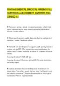 PNVN1631 MEDICAL SURGICAL NURSING FULL QUESTIONS AND CORRECT ANSWERS 2026 GRADED A&plus;