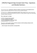 CPR3701 Exam Revision Pack Practice Questions and Answers&period;