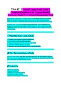 TRA 4012 Exam Study Guide 2026&sol;2027 &vert; Complete Course Review&comma; Practice Questions & Verified Answers