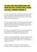 ATI MED SURG PROCTORED EXAM TEST BANK MULTIPLE CHOICES FINAL PAPER 2026 FULL ANSWERS GRADED A&plus;