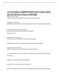 Anatomy and Physiology 1 &lpar;Exam 1&rpar; Questions and Answers 2026 &vert; A&P I Exam 1 Practice Test Study Guide